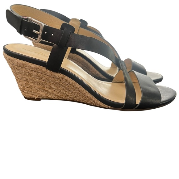 Cole Haan Shoes - Cole Haan Black Taylor Wedge Sandals